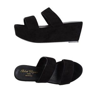 Robert Clergerie Suede Leather Platform Sandals